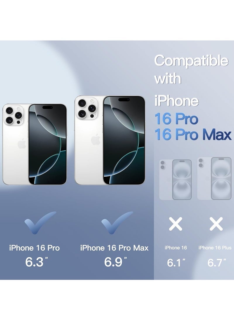 راكسوم واقي عدسة الكاميرا لهاتف iPhone 16 Pro مقاس 6.3 بوصة و iPhone 16 Pro Max مقاس 6.9 بوصة، غطاء حلقي معدني من الزجاج المقوى 9H لامع ومتألق، شفاف عالي الوضوح، طقم واحد (فضي) - Image 2