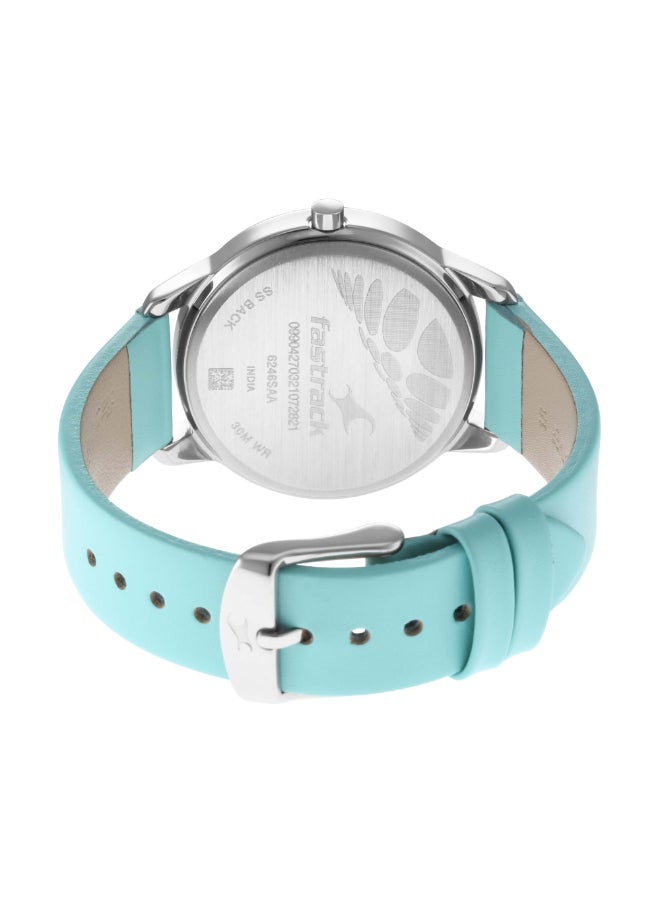 fastrack ساعة يد نسائية أنالوج رمادية من فاستراك - 6246SL01/NR6246SL01 - Image 4