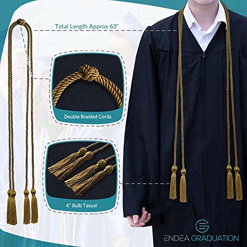 Endea Graduation Double Honor Cord (Antique Gold) - Image 3