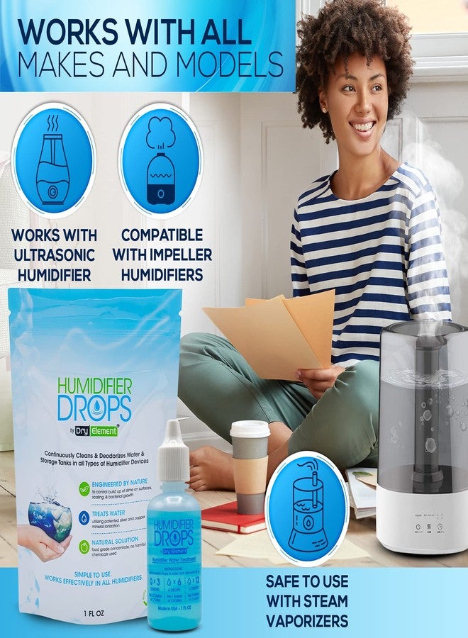 Dry Element The Original Humidifier Drops - Premium Food Grade Concentrate, Slows Down Residue Accumulation on Surfaces, Minimizes Scaling - Freshens Water in All Humidifier Models, 100+ Day Supply, Made in USA - Image 5