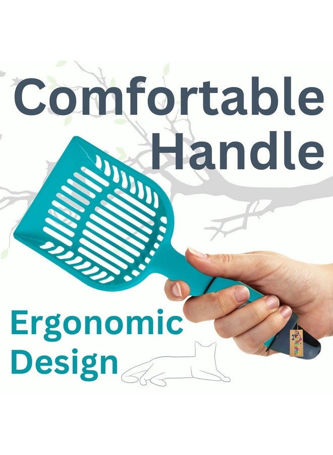 Western Era 'S Feline Waste Management Tool: Innovative Scooper With Integrated Bag Dispenser, Promotes Hygiene And Convenience, Long Handle For Easy Handling, Deep Shovel Design For Efficient Cleaning - Image 5