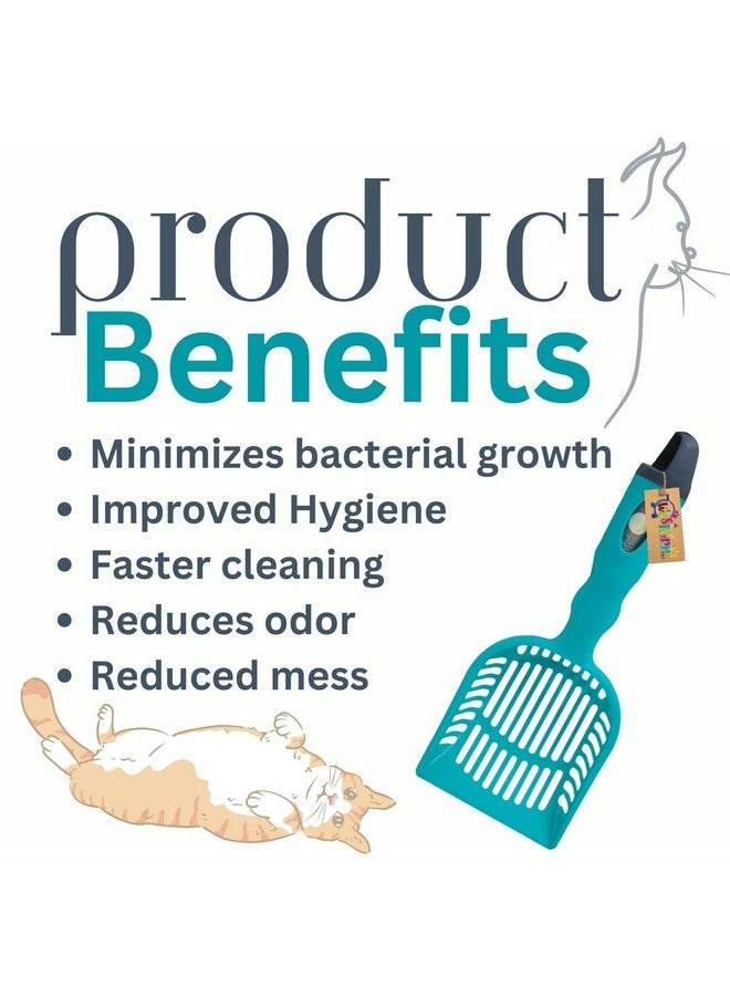 Western Era 'S Feline Waste Management Tool: Innovative Scooper With Integrated Bag Dispenser, Promotes Hygiene And Convenience, Long Handle For Easy Handling, Deep Shovel Design For Efficient Cleaning - Image 2