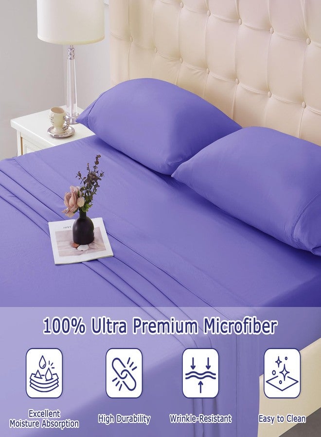 Homilay Full Size Bed Sheet Set - 4-Piece Soft Microfiber Sheets with Deep Pockets, Cooling Technology, and Wrinkle-Free Pillowcase. Hotel-Quality, Durable Bedding, Very Peri - Image 3