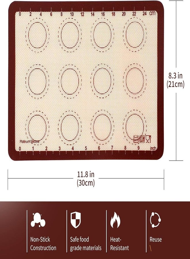 RUDRO IMPEX Silicone Baking Mat, Non-Stick Food Safe Oven Liners, Rolling Pastry Sheet, Reusable Non-Slip Cooking Pad for Macaron, Cookie, Dough and Pizza with Measurement(Grey)(21 x 30cm) (Pack of 2) - Image 4