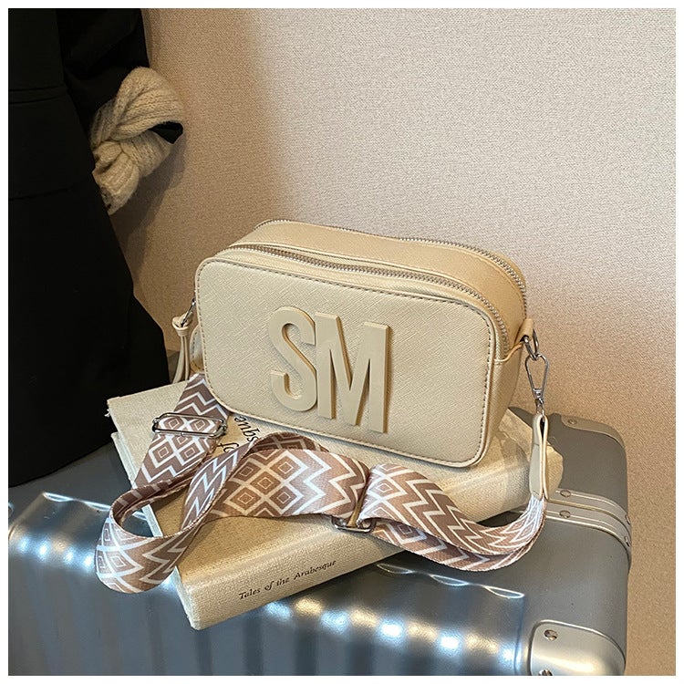 Fashion Women'S Bag Casual All-Match Niche Small Square Bag Wide Shoulder Strap Popular Shoulder Bag - Image 3