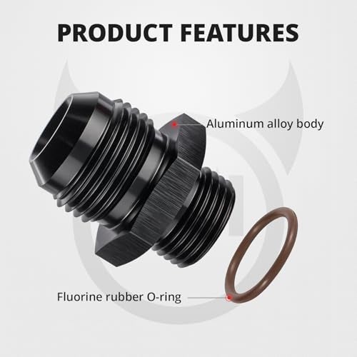 EVIL ENERGY 12AN Flare to AN10 ORB Male O-Ring 2PCS Fitting Adapter - Image 3