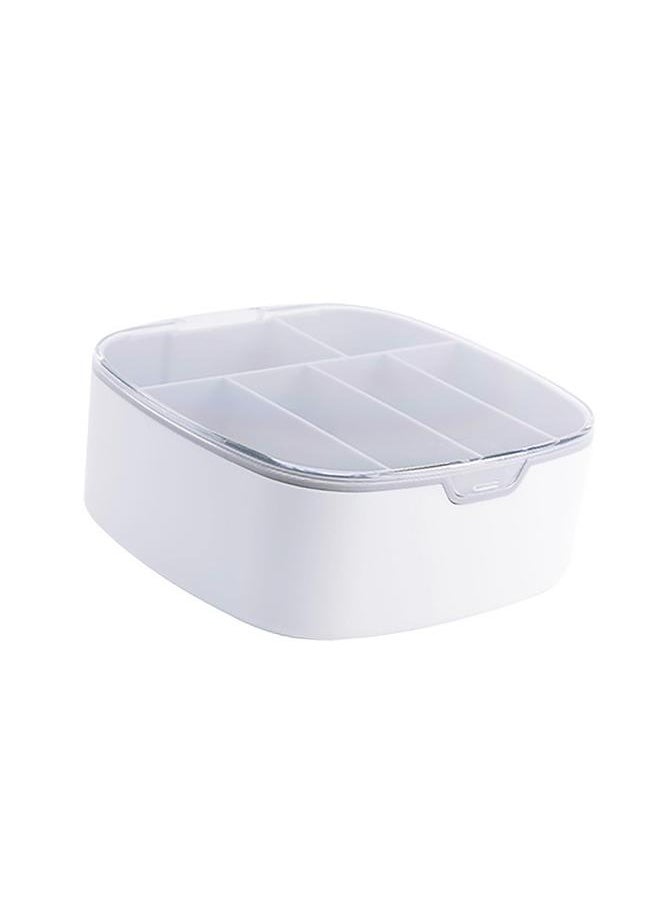 Thoraya Cable Organizer Box with Lid Plastic Power Strip Holder Desk Cord Storage Box for Messy Cables Wire Management  - Image 3