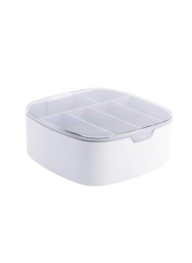 Thoraya Cable Organizer Box with Lid Plastic Power Strip Holder Desk Cord Storage Box for Messy Cables Wire Management  - Image 1