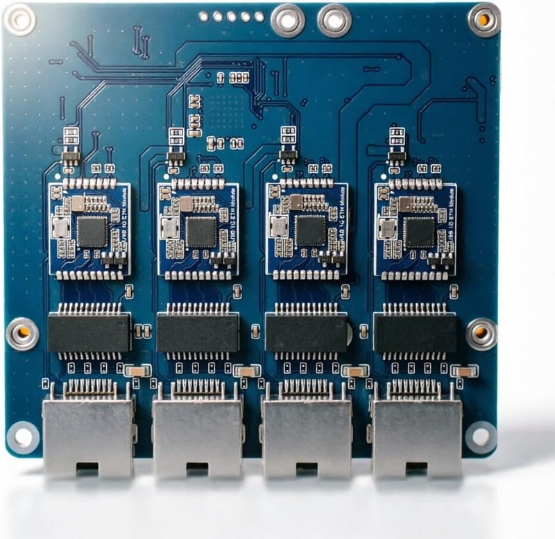 Yunseity PCIe to Gigabit ETH Board Fit for RasPi 5 RPi Plug and Play No Driver Required PCI Express to Gigabit ETH Board with RJ45 Ports - Image 1