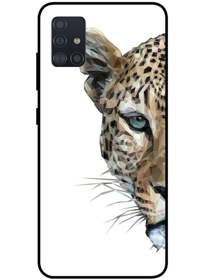 EYE CATCH Protective Case Cover For Samsung Galaxy A51 4G Smart Series Printed Protective Case Cover for Samsung A51 4G Tiger - Image 1