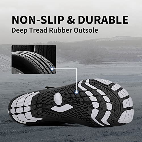 Grand Attack Barefoot Shoes Men Minimalist Lightweight Cross-Trainer Zero Drop Wide Toe Box Wrestling Weightlifting Walking Shoes Trail Running Sneakers Black Athletic Size 10 - Image 3