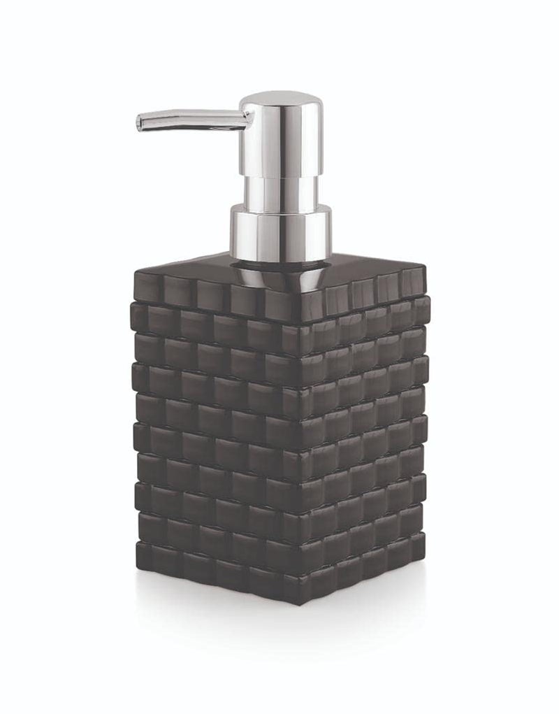AmigozZ Cuboid Shaped Acrylic Plastic Liquid Soap & Hand wash Dispenser Bottle (Opaque Black, Qty:1) - Image 4