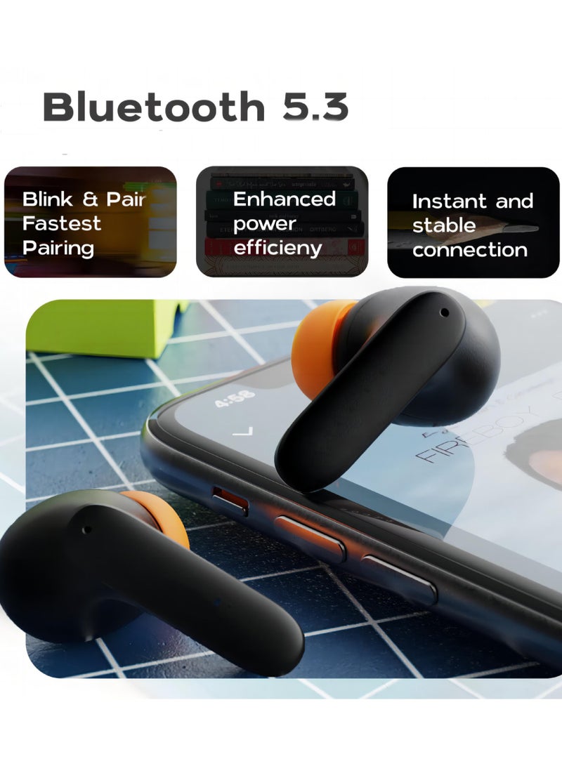 Bluetooth Headphones True Wireless Earbuds 60H Playback LED Power Display Earphones with Wireless Charging Case IPX5 Waterproof in-Ear Ear buds with Mic for TV Smart Phone Laptop Computer Sports  - Image 2