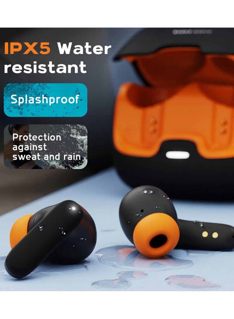 Bluetooth Headphones True Wireless Earbuds 60H Playback LED Power Display Earphones with Wireless Charging Case IPX5 Waterproof in-Ear Ear buds with Mic for TV Smart Phone Laptop Computer Sports  - Image 5
