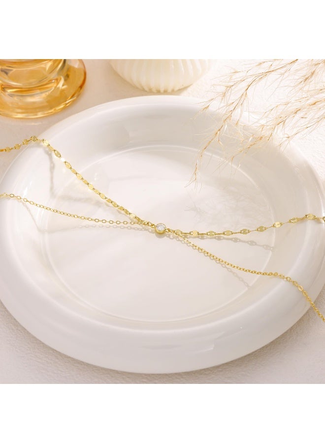 Dainty Gold Plated Waist Body Chain For Women, Adjustable Waterproof Sparkle Satellite Beads Belly Chain, Simple  Bikini Summer Beach Jewelry Gift For Ladies - Image 5