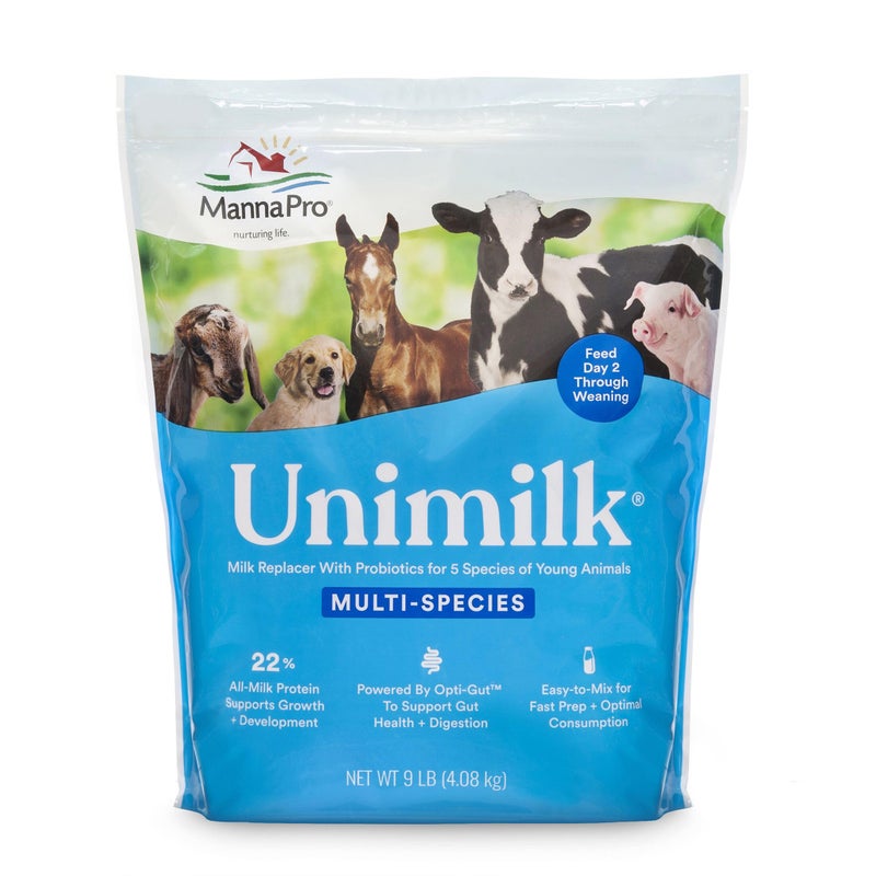Manna Pro UniMilk Multi-Species Milk Replacer | Great for Puppies | 9 lb - Image 1