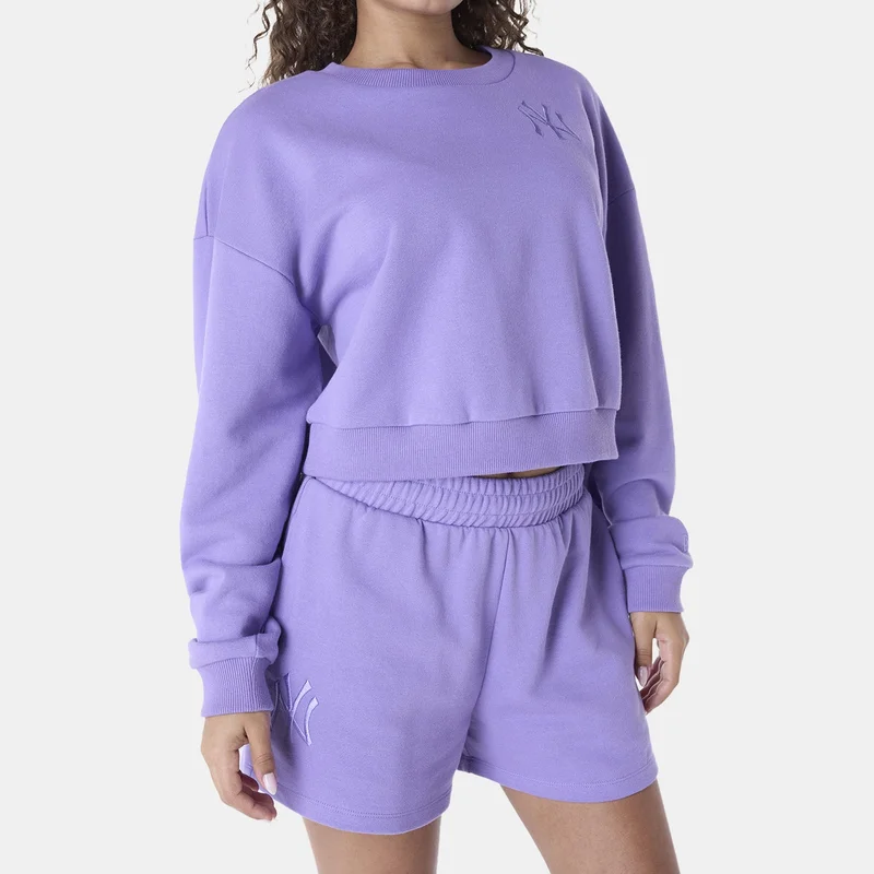 NEW ERA Purple Women's MLB New York Yankees League Essential Sweatshirt for Women | Best Price UAE
