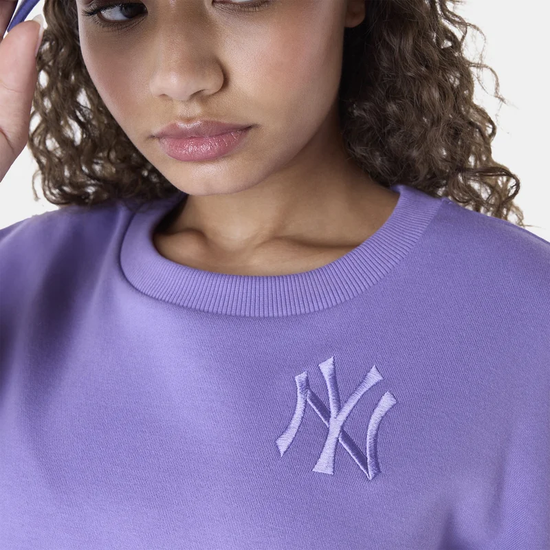 NEW ERA Purple Women's MLB New York Yankees League Essential Sweatshirt for Women | Best Price UAE