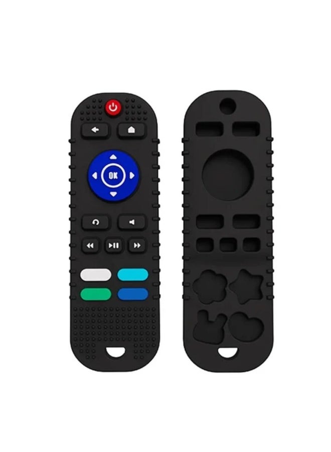 Silicone Sensory Remote Control Toy for Newborn Babies – Soft Teething Toy – BPA Free – 0+ Months - Image 1
