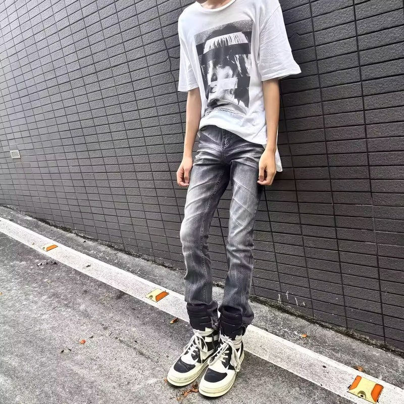 Unisex Casual Daily Denim Jeans - Image 2