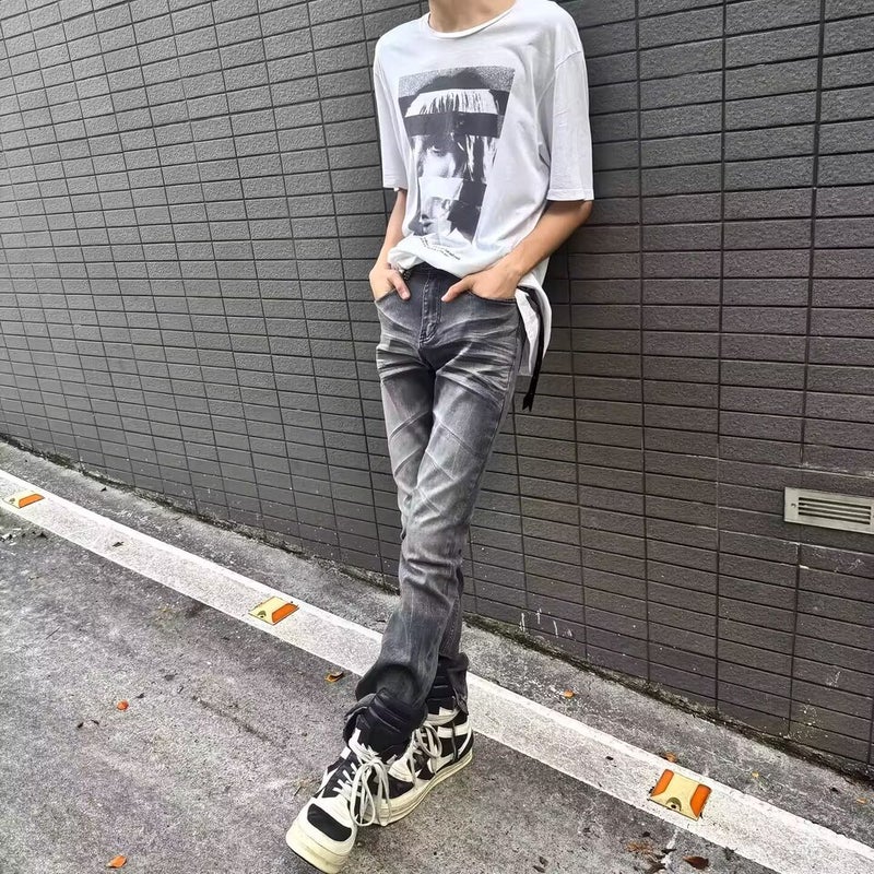 Unisex Casual Daily Denim Jeans - Image 4