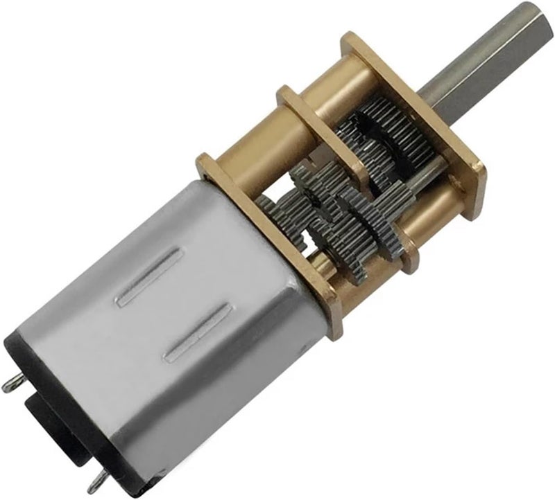 GA12-N20 DC 3V 6V 12V عجلة محرك ميكرو معدنية بترس دقيقة، سرعة دوران 30RPM/50RPM/60RPM/100RPM/150RPM/200RPM/300RPM/600RPM/1000RPM، 1 قطعة (150RPM، 6V) - Image 1