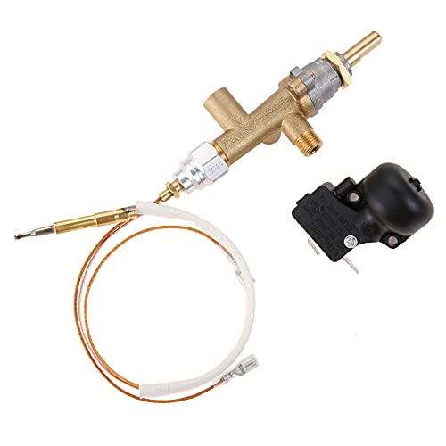 Lemfema Propane Gas Patio Heater Repair, Replacement Parts for Thermocouple Sensor & Dump Switch Controls Safety Kit,Main Control Valve with Pilot Port Kit - Image 1