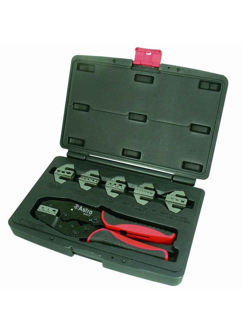 Astro Pneumatic Tool Astro Pneumatic Tool 9477 7-Piece Professional Quick Interchangeable Ratchet Crimping Tool Set  - Image 1