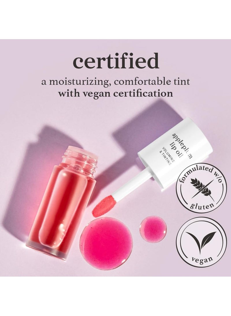 نوني زيت الشفاه الكوري - Appleplum  طويل الأمد ، مرطب ، سحب ، تنشيط الشفاه الجافة ، مقاوم للماء ، لا تقشير ، لون كوري ، ترطيب ، مغذي كريستال واضح ، 0.12 فلور أوز - Image 3