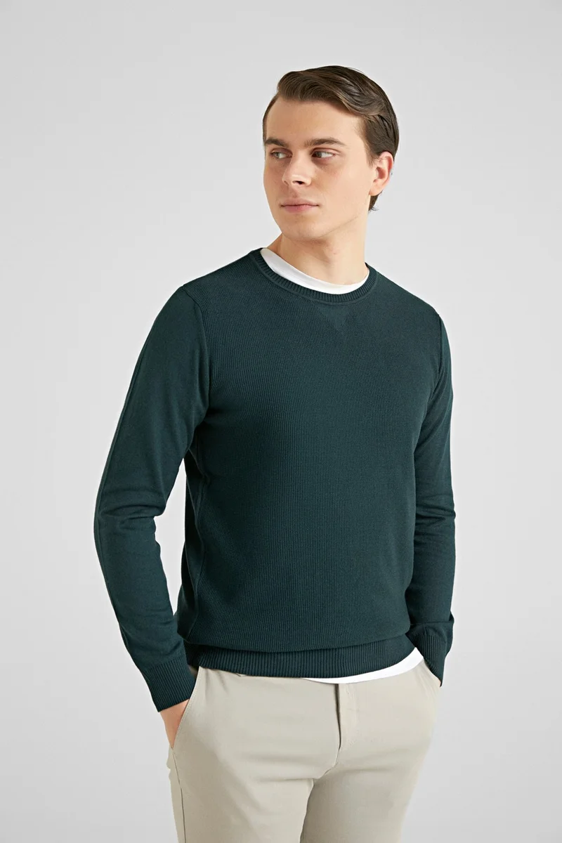 D'S DAMAT Regular Fit Green Sweater 7HC061516200D
