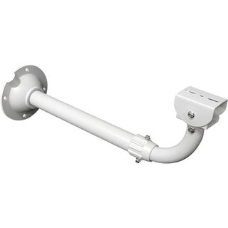 FINXRoll Security Camera Mounting Bracket Extender Pole,J-Shaped 30-60cm Adjustable Ceiling Mount Bracket for CCTV IP Camera,Solid Metal Powder Spray Coating