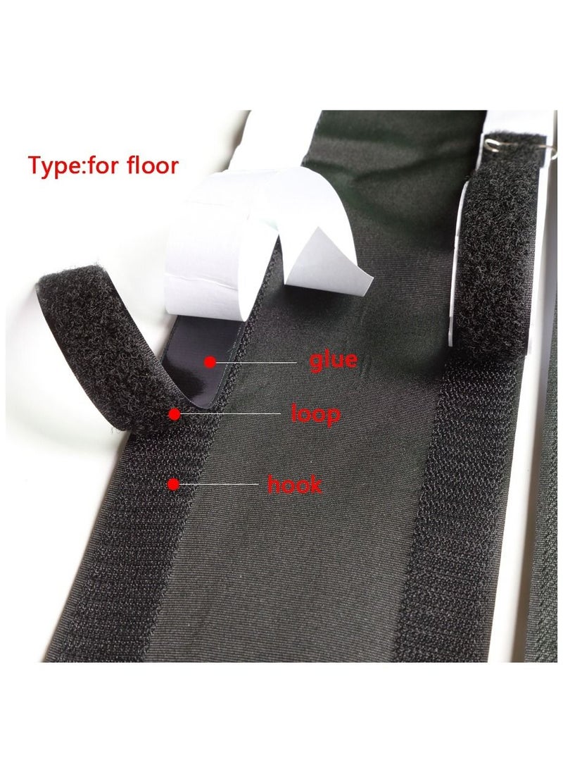 Generic - 1 meter Black Cord Cover Carpet Cable Cover Floor Cord Cover Cable Protector Cable Management for Office and home - Image 1