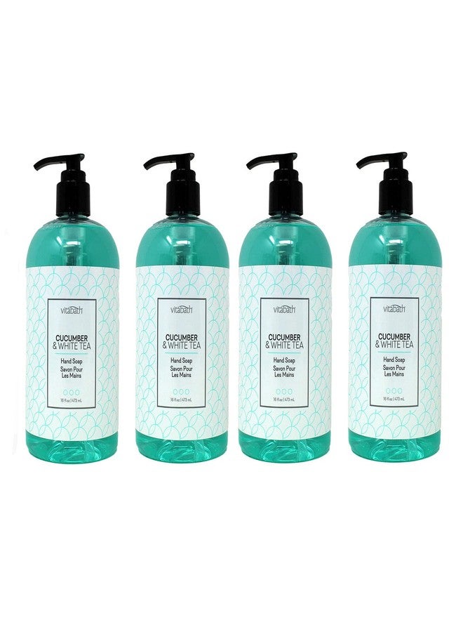 Vitabath CUCUMBER & WHITE TEA 16 fl oz Liquid Hand Soap 4pk - Image 1
