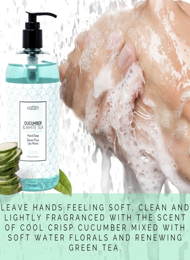 Vitabath CUCUMBER & WHITE TEA 16 fl oz Liquid Hand Soap 4pk - Image 5