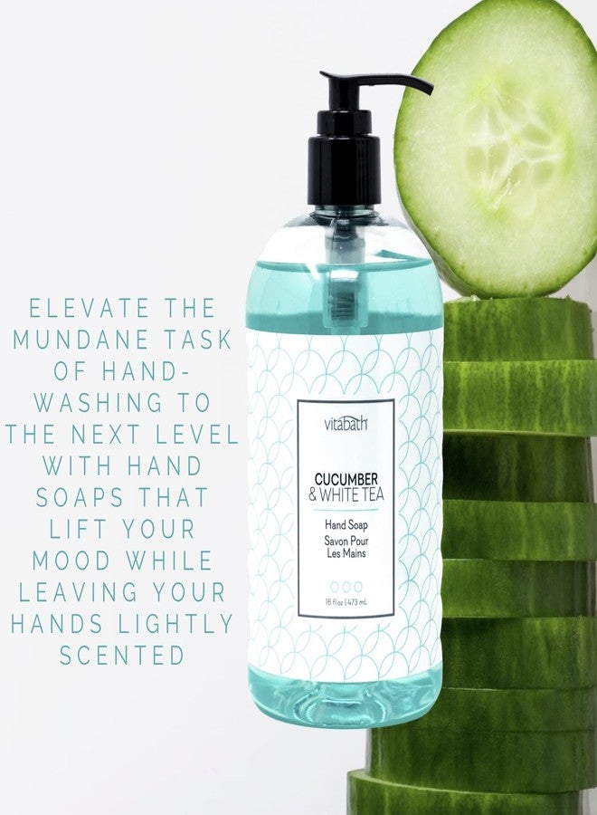 Vitabath CUCUMBER & WHITE TEA 16 fl oz Liquid Hand Soap 4pk - Image 4