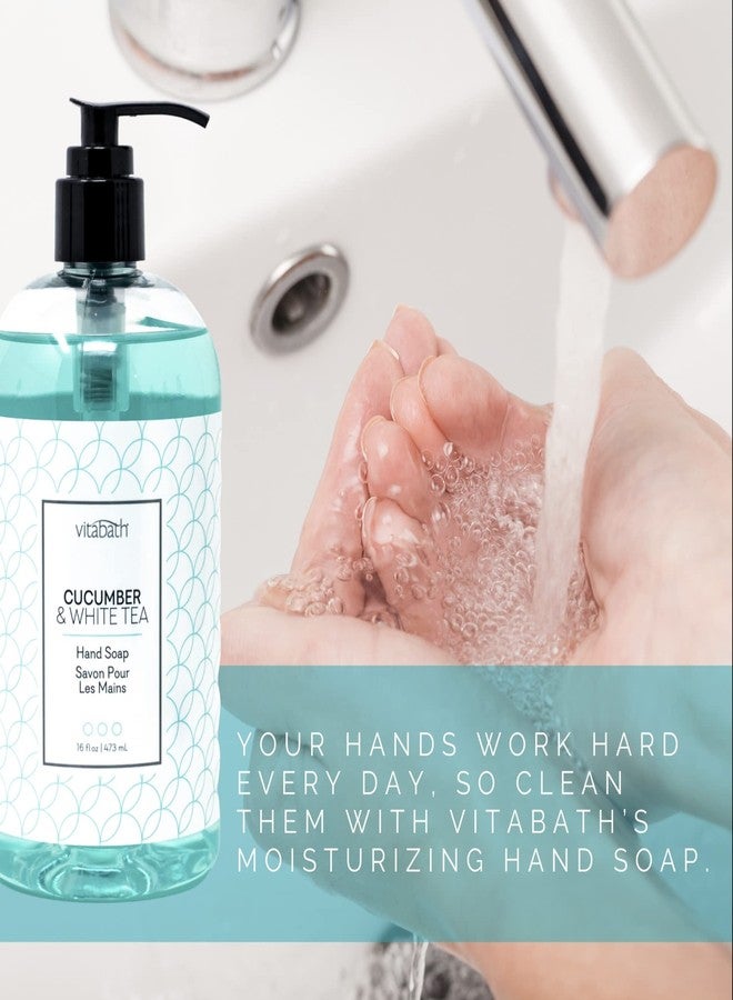 Vitabath CUCUMBER & WHITE TEA 16 fl oz Liquid Hand Soap 4pk - Image 2