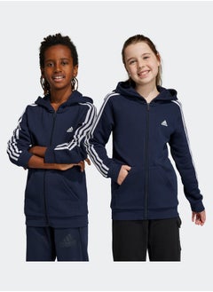 Adidas Essentials 3-Stripes Fleece Full-Zip Hoodie  - Image 1