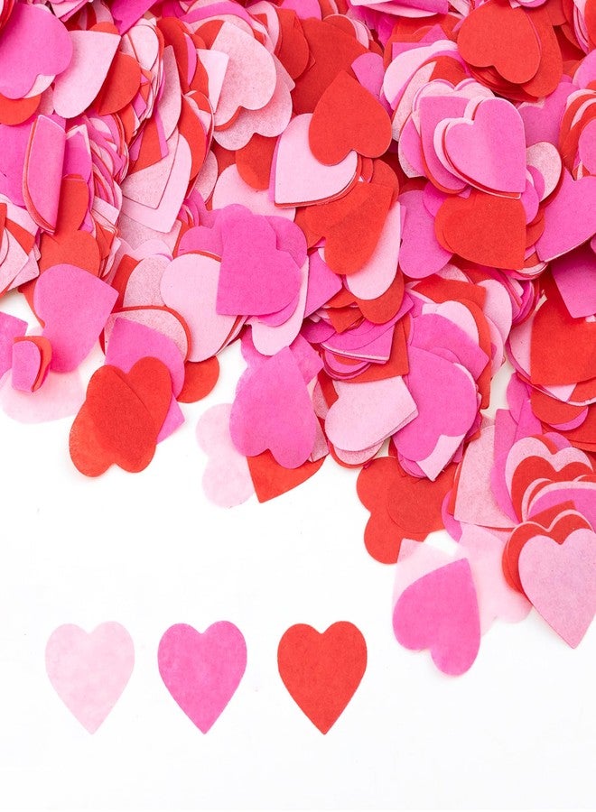 CIPOWM 6000pcs Valentine's Day Heart Confetti Decoration, Paper Heart Shaped Table Confetti for Valentine's Day Wedding Engagement Anniversary Birthday Party Decoration - Image 1