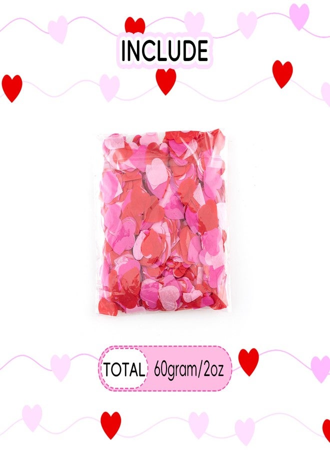 CIPOWM 6000pcs Valentine's Day Heart Confetti Decoration, Paper Heart Shaped Table Confetti for Valentine's Day Wedding Engagement Anniversary Birthday Party Decoration - Image 3