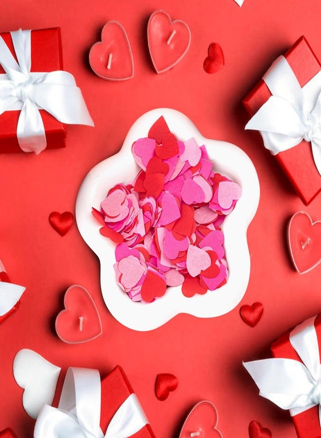 CIPOWM 6000pcs Valentine's Day Heart Confetti Decoration, Paper Heart Shaped Table Confetti for Valentine's Day Wedding Engagement Anniversary Birthday Party Decoration - Image 5