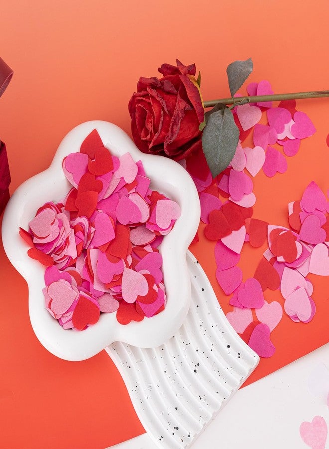 CIPOWM 6000pcs Valentine's Day Heart Confetti Decoration, Paper Heart Shaped Table Confetti for Valentine's Day Wedding Engagement Anniversary Birthday Party Decoration - Image 4