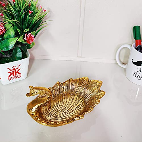 KridayKraft Decorative Golden Metal Duck Bowl – Elegant Duck-Shaped Dry Fruit Serving Tray for Table Display, Festive Centerpiece & Stylish Home Décor Accent - Image 5