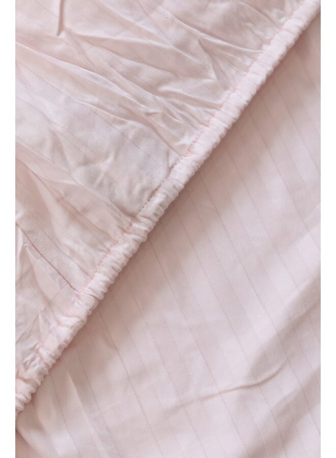 محلة ملاية سرير بأستك - ساتان - وردي - 180*200 +35 cm - قطن مصري 100% - Image 3