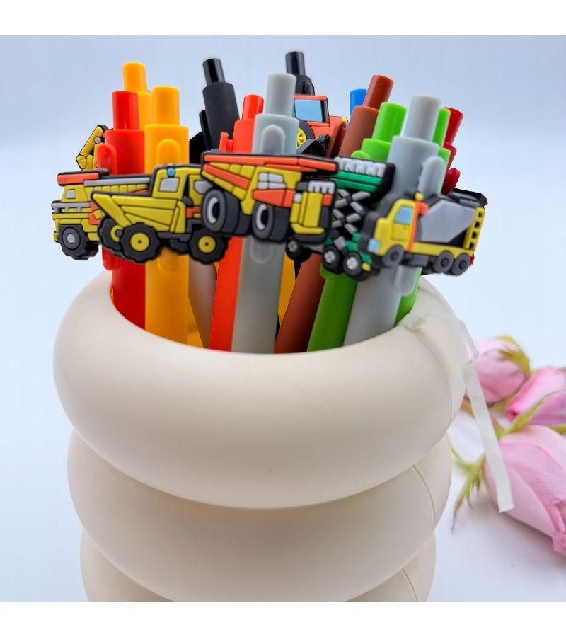 Color Engineering Vehicle Ballpoint Pens 12pcs Set Smooth Writing - Image 4
