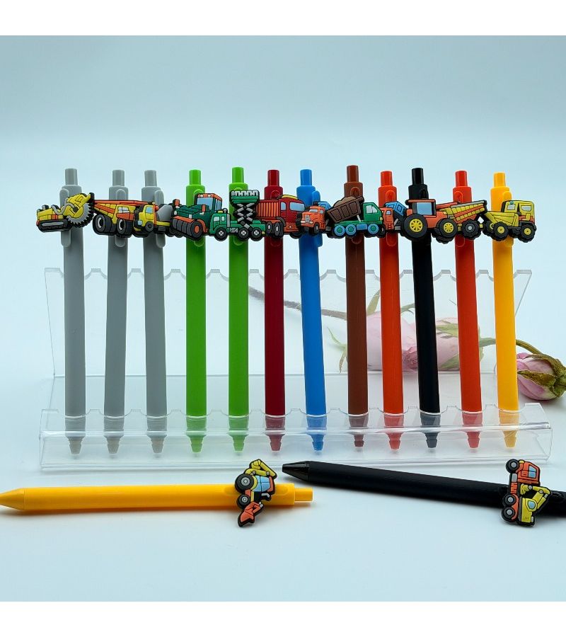 Color Engineering Vehicle Ballpoint Pens 12pcs Set Smooth Writing - Image 5