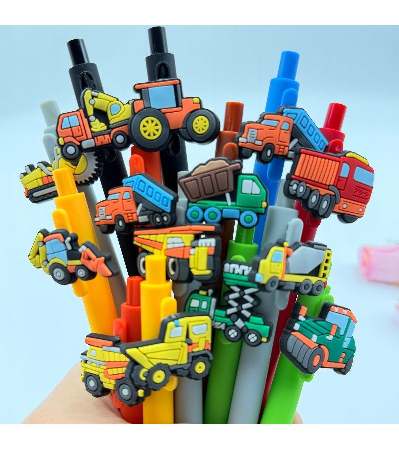 Color Engineering Vehicle Ballpoint Pens 12pcs Set Smooth Writing - Image 1