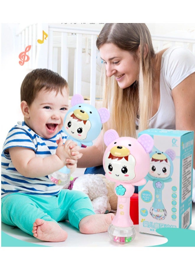 Bukela Baby Teething Sand Hammer Stick, Baby Sand Hammer Rattle, Sound Caterpillar Music Baby Rattle, Educational Teething Toy Cartoon Baby Rattle, Cartoon Music Soothing Essential - Image 5