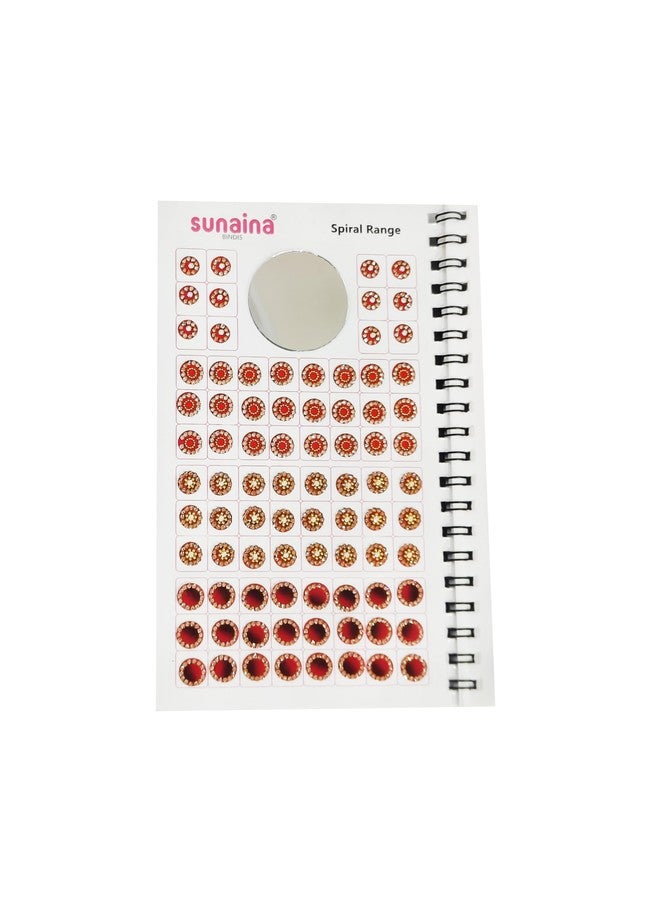 Sunaina Spiral Multicolor Doubleshade Mix Desginer Crystal Stone Bindis Forehead Kumkum Sticker Bindi Book for Women & Girls! - Image 2