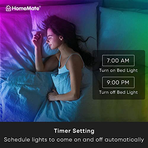 Home Mate HomeMate Wi-Fi Multicolour Smart LED Strip Kit | 10 Meters | Music Sync Feature | No Hub Required | Works with Amazon Alexa, Google Home & Siri (RGB 10 Meter Kit with Built-in Mic Controller) - Image 3
