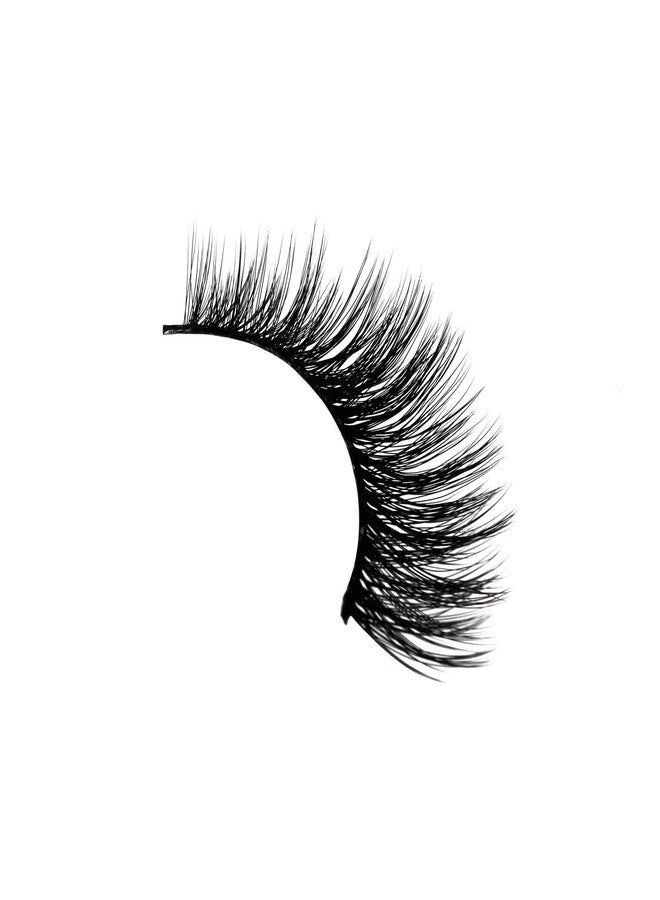 Amorus 3D Hand made Faux Mink Purple Lashes #18 Nature fluffy light Reusable (12 PACK) - Image 3